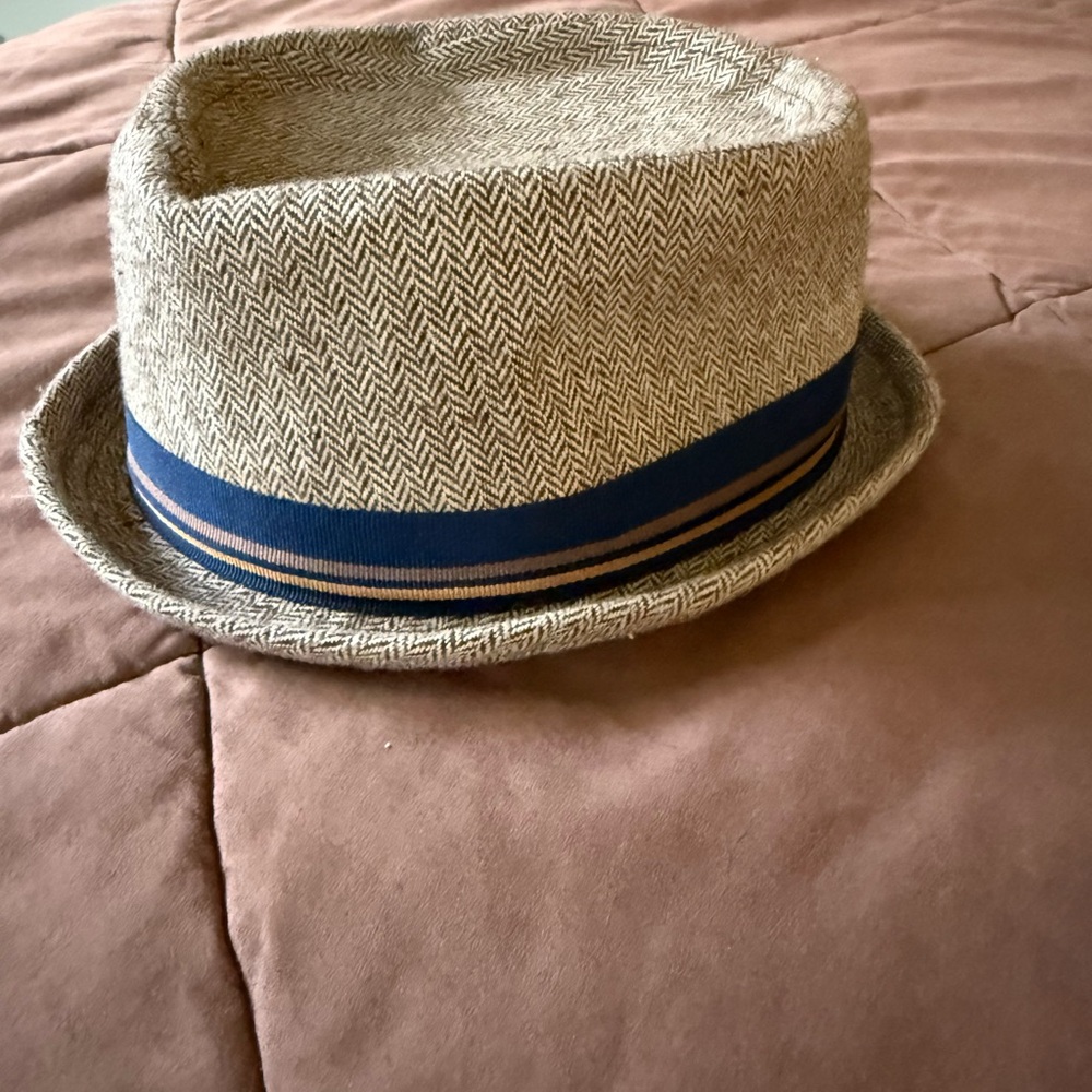 Rising Star Tan Fedora with Blue Accent